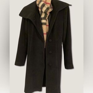 Handmade All-black Wool Coat